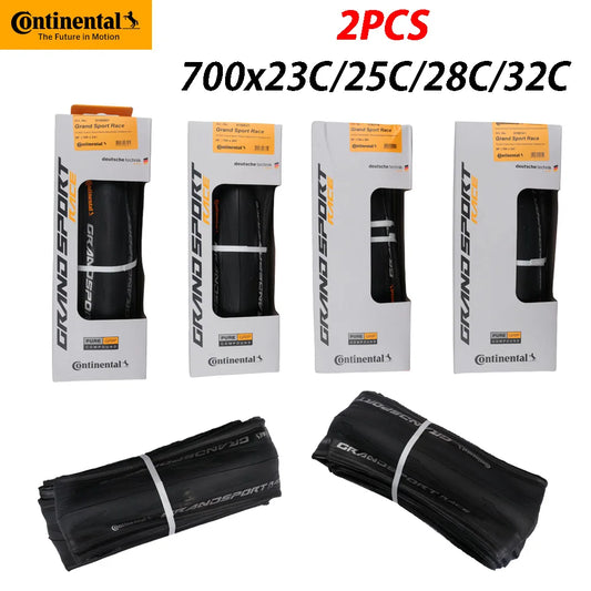 2PCS Continental GRAND SPORT RACE Road Tire Anti Puncture Racing Road Bicycle Tire Lightweight Racing Tyre 700x23C/25C/28C/32C