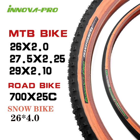 INNOVA Mountain Bicycle Tires Anti Puncture Tyre Road Snow Bike Tire Ultralight Cycle Tyres 26/27.5/29 inches Foldable Tires